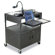 Balt Height-Adjustable Steel FDB AV Cart in Black