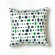 Twinkle Living Cosmic Small Pillow in Navy, Green and White