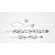 A Pet's World White Ribbon Dog Collar with Petal Flower Rosettes with Pearls