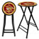Trademark Global Anheuser Busch  A & Eagle Folding Counter Stool in Black