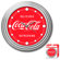 Trademark Global Coca-Cola Clock with Delicious Style in Chrome