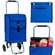 Trademark Global 3 Compartments Portable Canvas Shopping Tote