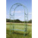 ACHLA Square-on-Squares Entryway Wrought Iron Garden Bench