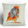 DENY Designs Iveta Abolina Orange Bird Throw Pillow