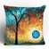 DENY Designs Madart Inc. Aqua Burn Throw Pillow