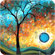DENY Designs Madart Inc. Aqua Burn Wall Art