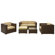 Modway Malibu 5 Piece Deep Seating Groups with Cushions