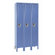 Hallowell ReadyBuilt Three Wide Single Tier Locker in Marine Blue