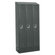 Hallowell ReadyBuilt II Three Wide Single Tier Locker in Hallowell Gray (Assembled)