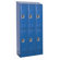 Hallowell 1326ReadyBuilt II Three Wide Double Tier Locker in Marine Blue (Assembled)