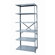 Hallowell Hi-Tech Shelving Extra Heavy-Duty Open Type Add-on Unit with 6 Shelves