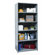 Hallowell Hi-Tech Shelving Heavy-Duty Closed Type Starter and Optional Add-on Unit with 6 Shelves