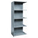 Hallowell Hi-Tech Shelving Medium-Duty Closed Type Starter and Optional Add-on Unit with 5 Shelves