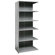 Hallowell Hi-Tech Shelving Heavy-Duty Closed Type Starter and Optional Add-on Unit with 6 Shelves