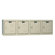 Hallowell Premium Stock Lockers - Four-Wide Wall Mount (Unassembled)