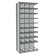 Hallowell Hi-Tech Metal Bin Shelving Add-on Unit (32) 9" W x 9" H, (4) 9" W x 12" H Bins