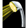 MagicShowerhead Single Color Handheld LED  Illuminated Shower Head