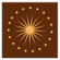 Oscar & Izzy Folksy Love Decorative Tile in June Light Orange-Brown