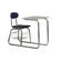 WB Manufacturing Quick Ship Dual Entry Chair Combo Desk with Book Rack