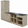 WB Manufacturing Repositionable Replay Vertical Divider / Two Adjustable Shelves Cabinet