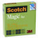 3M Magic Office Tape, 1/2" x 36 Yards, 1" Core, Clear                                                                           