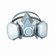 3M Dual Cartridge Respirator Assembly 52P71, Organic Vapor/P95, Medium