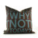 Inhabit Why Not Pillow in Cornflower and Chocolate