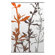 Inhabit Morning Glory Wildflower Slat in Silver and Rust