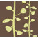 Inhabit Bud Stretched Wall Art in Chocolate