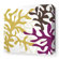 Inhabit Reef Stretched Wall Art in Plum