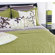 Inhabit Coral Throw Pillow in Moss