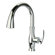 Jewel Faucets J25 Kitchen Series Single Hole Kitchen Faucet with Goose Neck Spout and Pull Down Spray Head