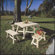 Rustic Natural Cedar Furniture Large Square Dining Table