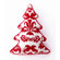 Peking Handicraft Red Toile Tree Shaped Pillow