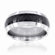 West Coast Jewelry Men's Titanium Carbon Fiber Inlay Domed Ring