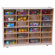 Wood Designs Twenty Four Large Tray Storage Unit with Clear Trays