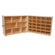 Wood Designs Tray and Shelf Single Folding Storage Unit