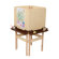 Wood Designs Natural Environment 4-Sided Easel with Brown Tray