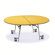 Midwest Folding Products 29" x 72" x 60" Oval Mobile Table UnitZ