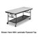 Midwest Folding Products Mobile Utility Table with Plywood Top