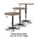 Midwest Folding Products Dual Height Cocktail Table with Plywood Top