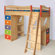 Room Magic Star Rocket Twin Loft Bed with Desk and Storage