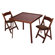 Kestell Furniture 35" Oak Folding Domino & Game Table