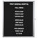 AARCO Enclosed Directory Board in Black
