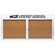 AARCO Enclosed Bulletin Board with Aluminum Frame and Header