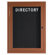 AARCO Enclosed Aluminum Directory with Wood Look Finish
