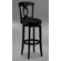 Hillsdale Furniture Corsica 24.5" Swivel Counter Stool with Vinyl Seat in Black