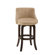 Hillsdale Furniture Napa Valley Swivel Bar Stool in Textured Khaki and Cherry