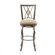 Hillsdale Furniture Brookside Bar Height Glass Bistro Table with Diamond Back Swivel Bar Stools