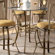 Hillsdale Furniture Brookside Bar Height Glass Bistro Table with Hanover Stools